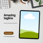 Design of 10 varied social media images with your book in them