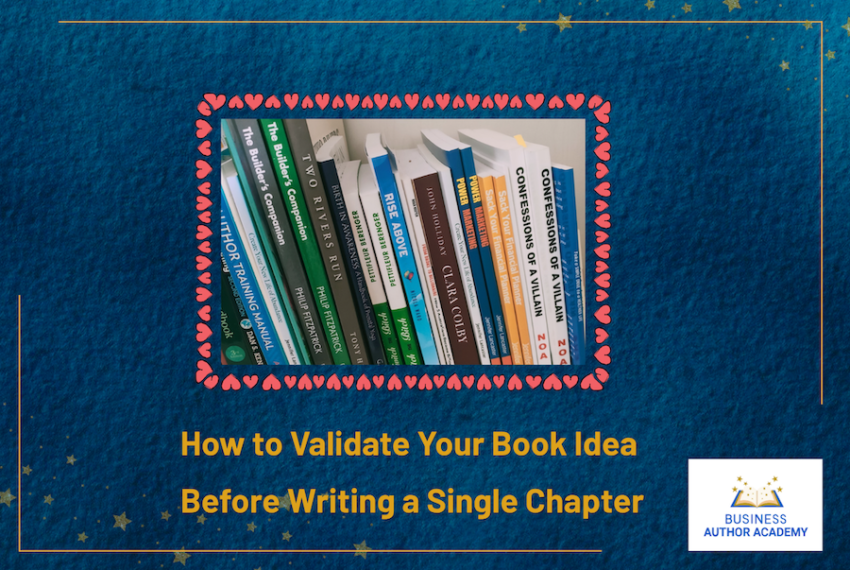 How to validate a book idea